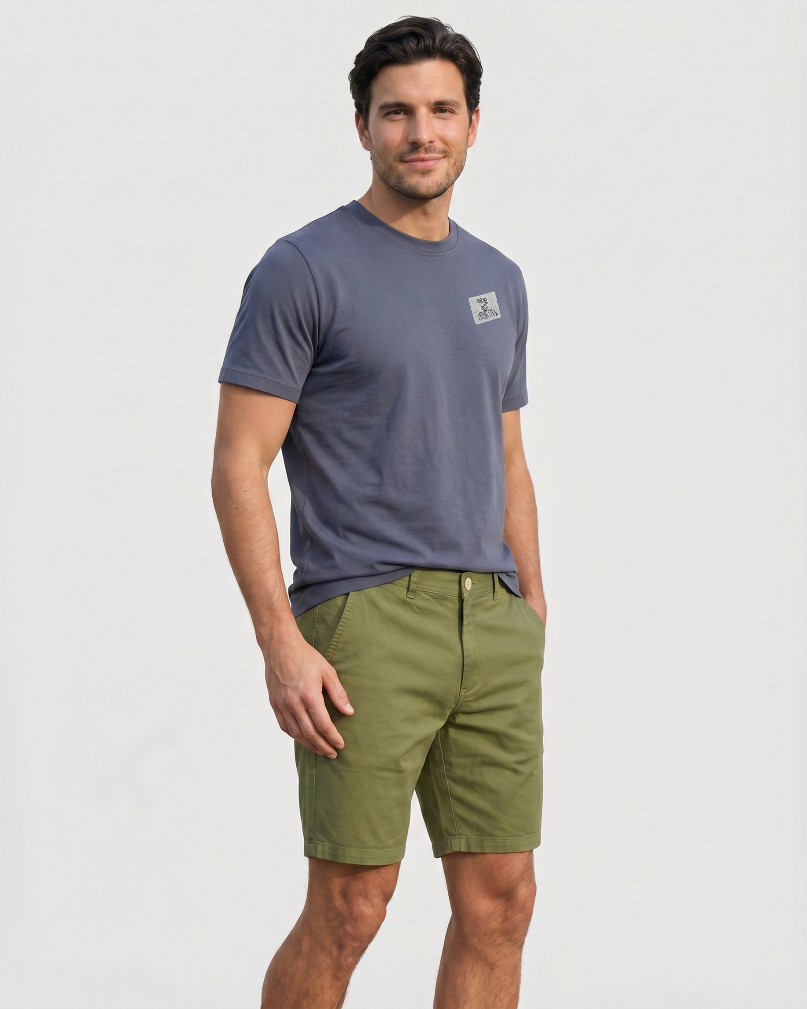 Tailored Bermuda - Moss Green