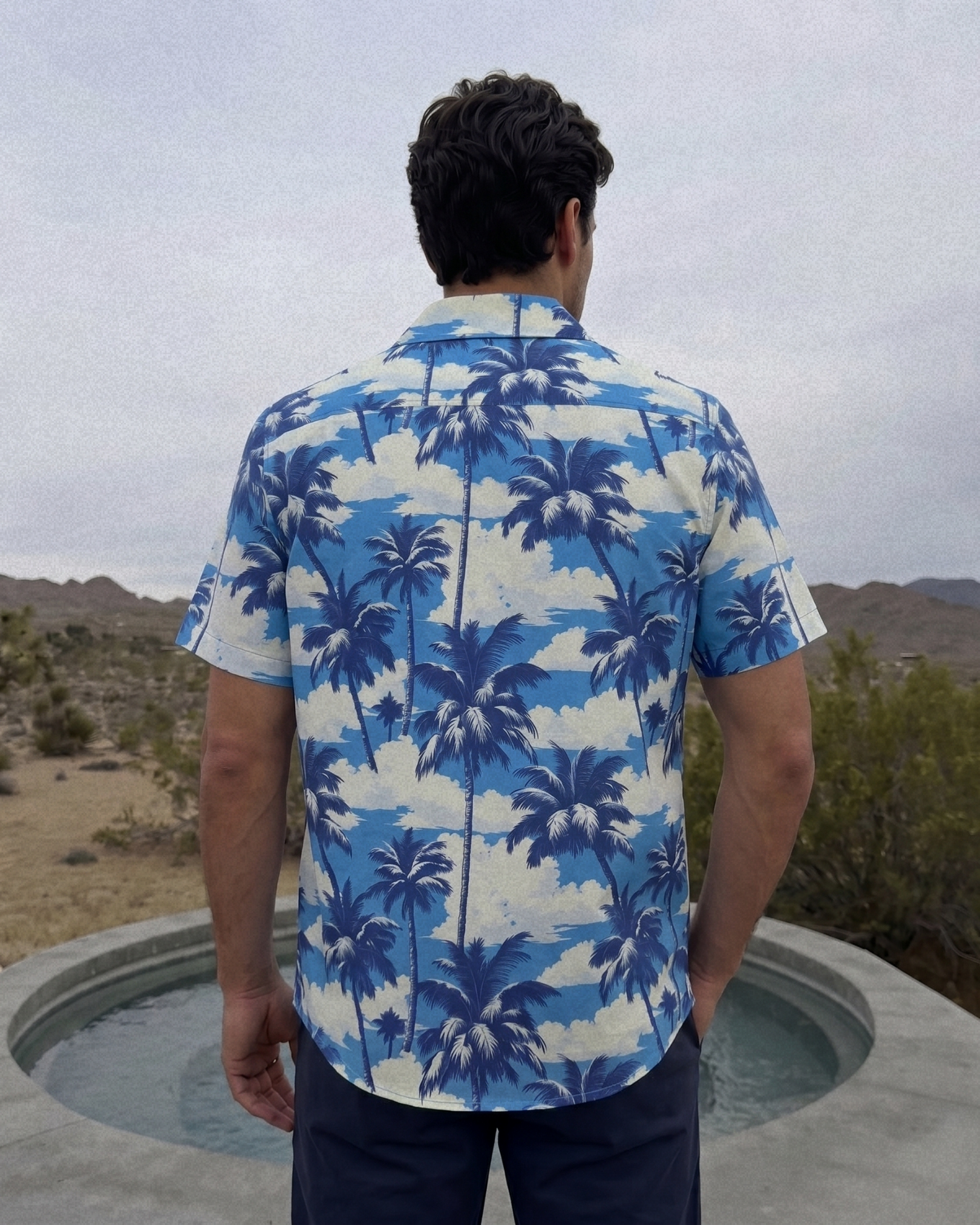 Acapulco Resort Shirt - Azure Palm