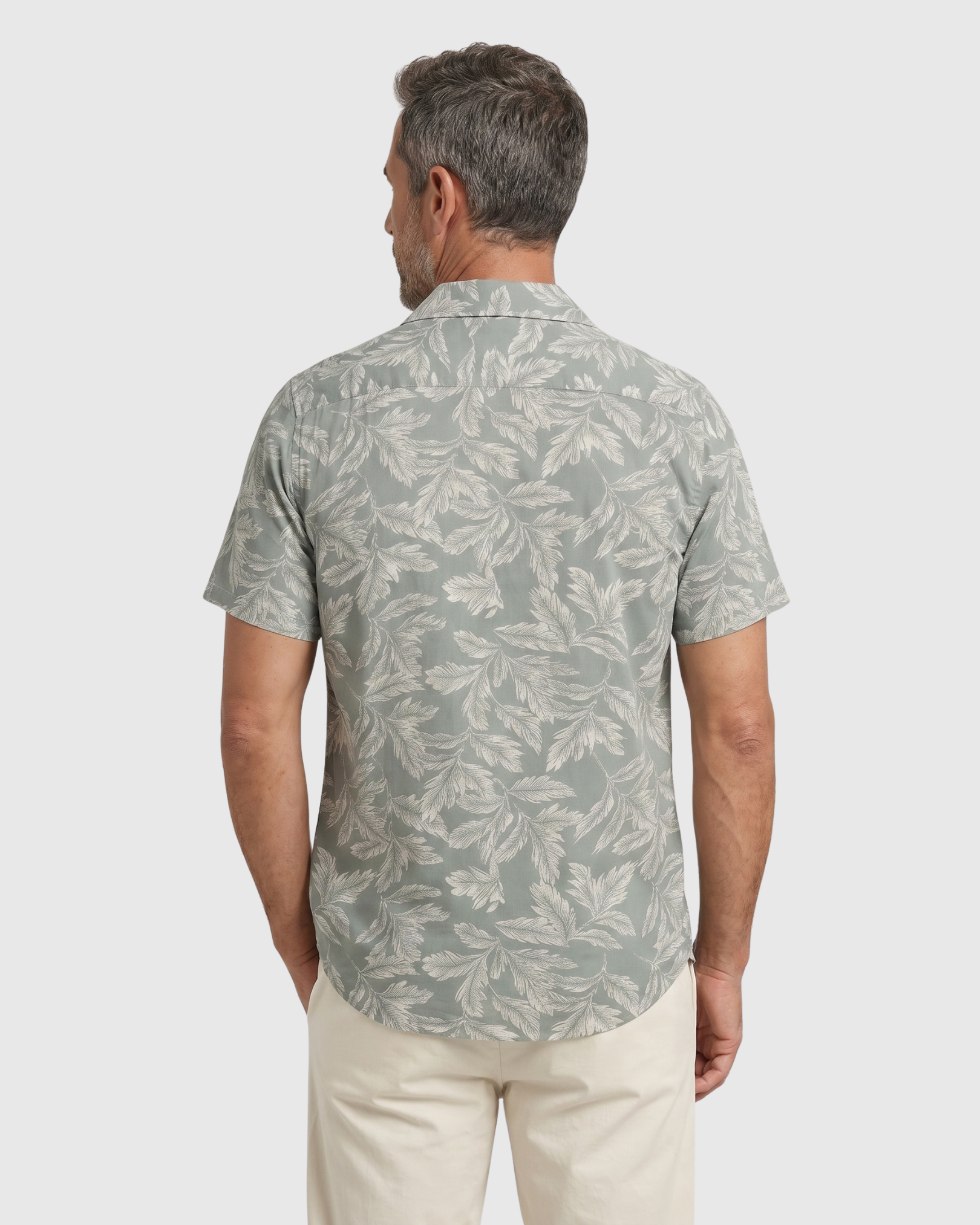 Ibizan Leaf Shirt - Sage Leaf