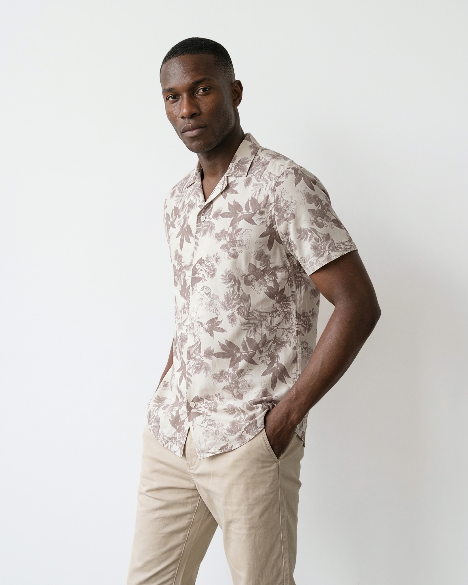 Azzurro Botanical Shirt - Forest Floral