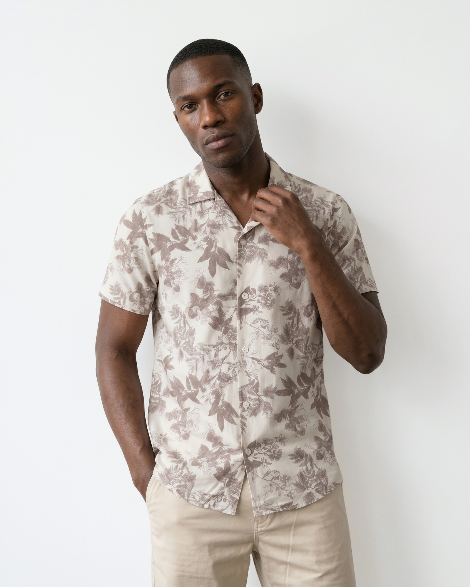 Azzurro Botanical Shirt - Forest Floral