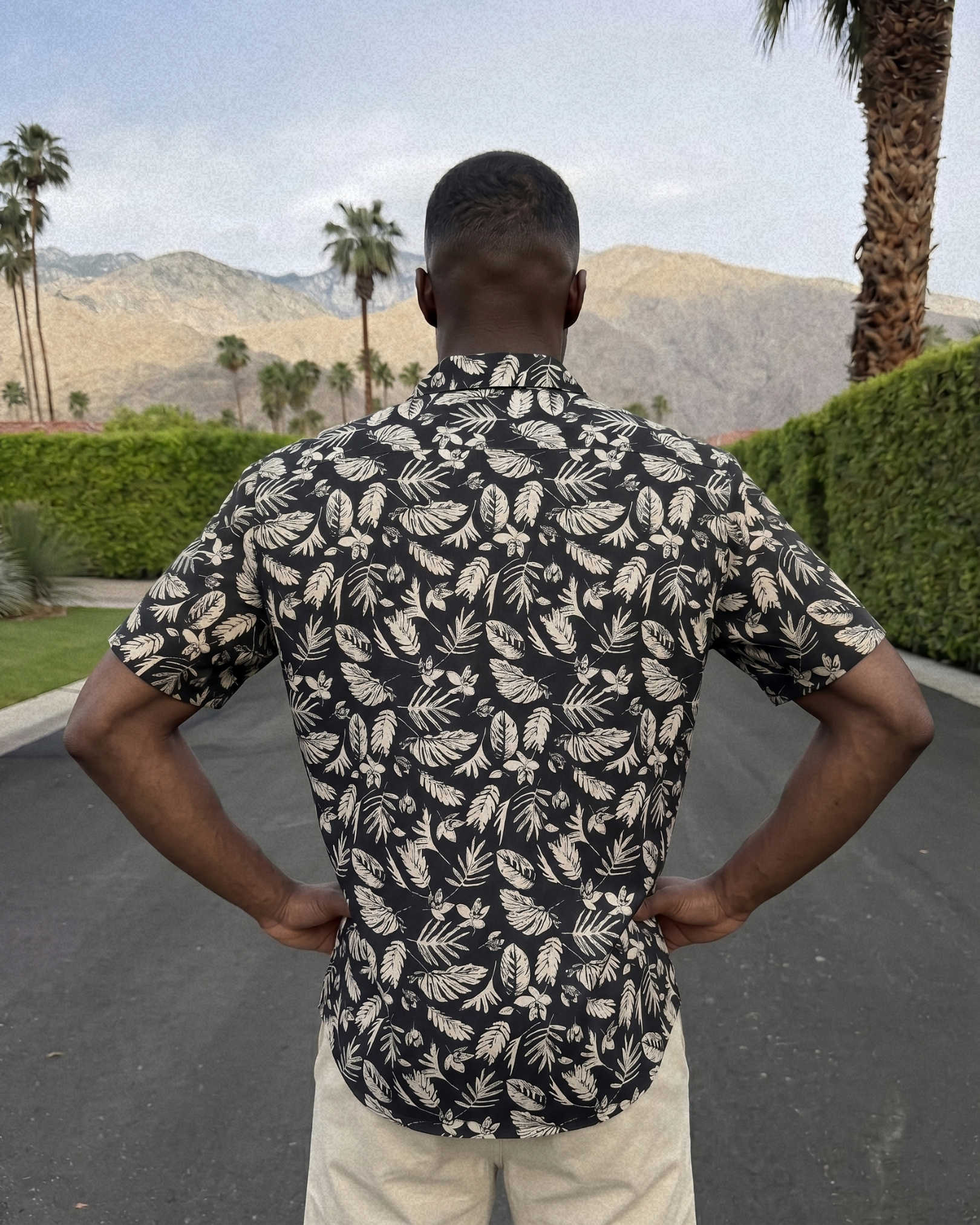 Monochrome Jungle Shirt - Obsidian Jungle