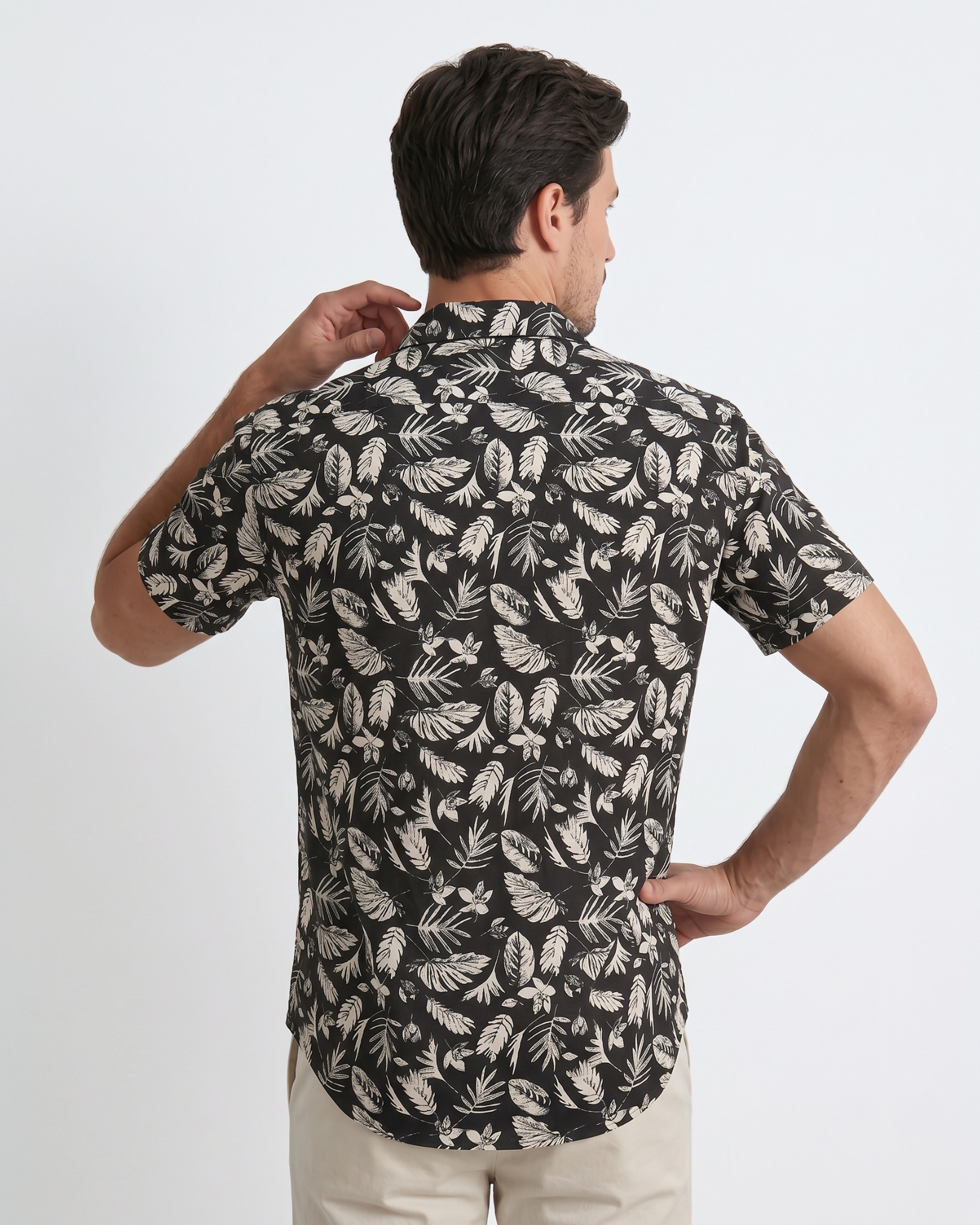 Monochrome Jungle Shirt - Obsidian Jungle