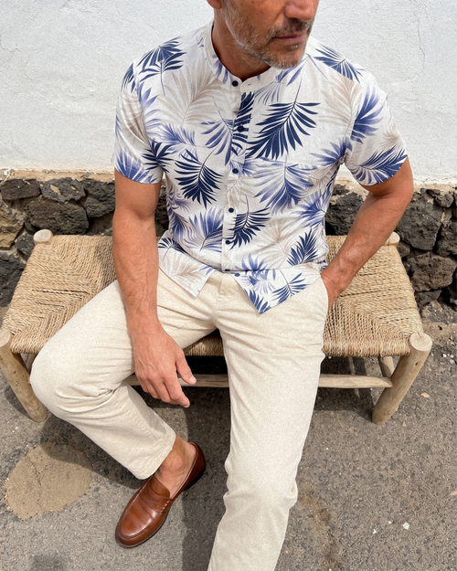 Palma Mao Shirt - Midnight Slate
