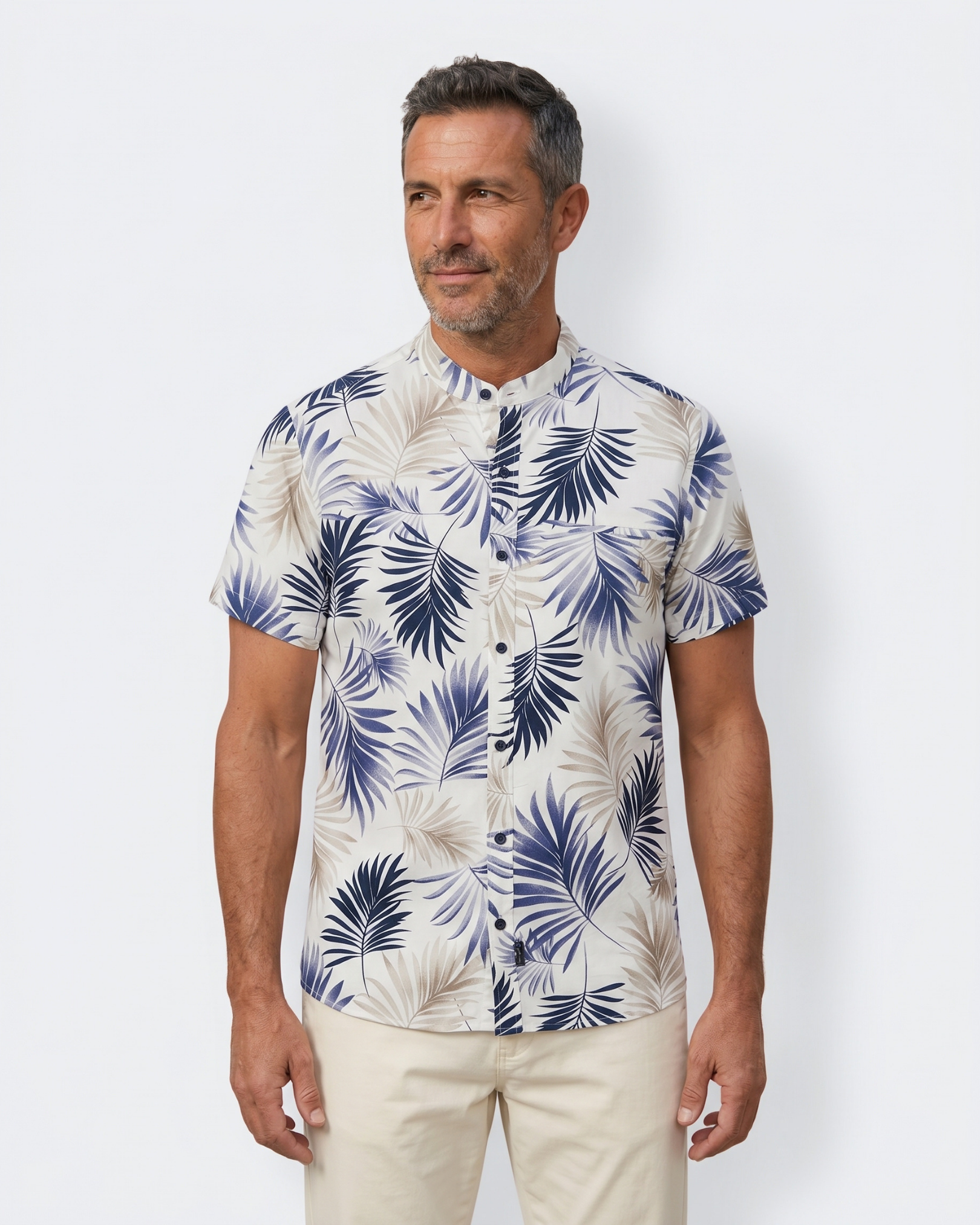 Palma Mao Shirt - Midnight Slate