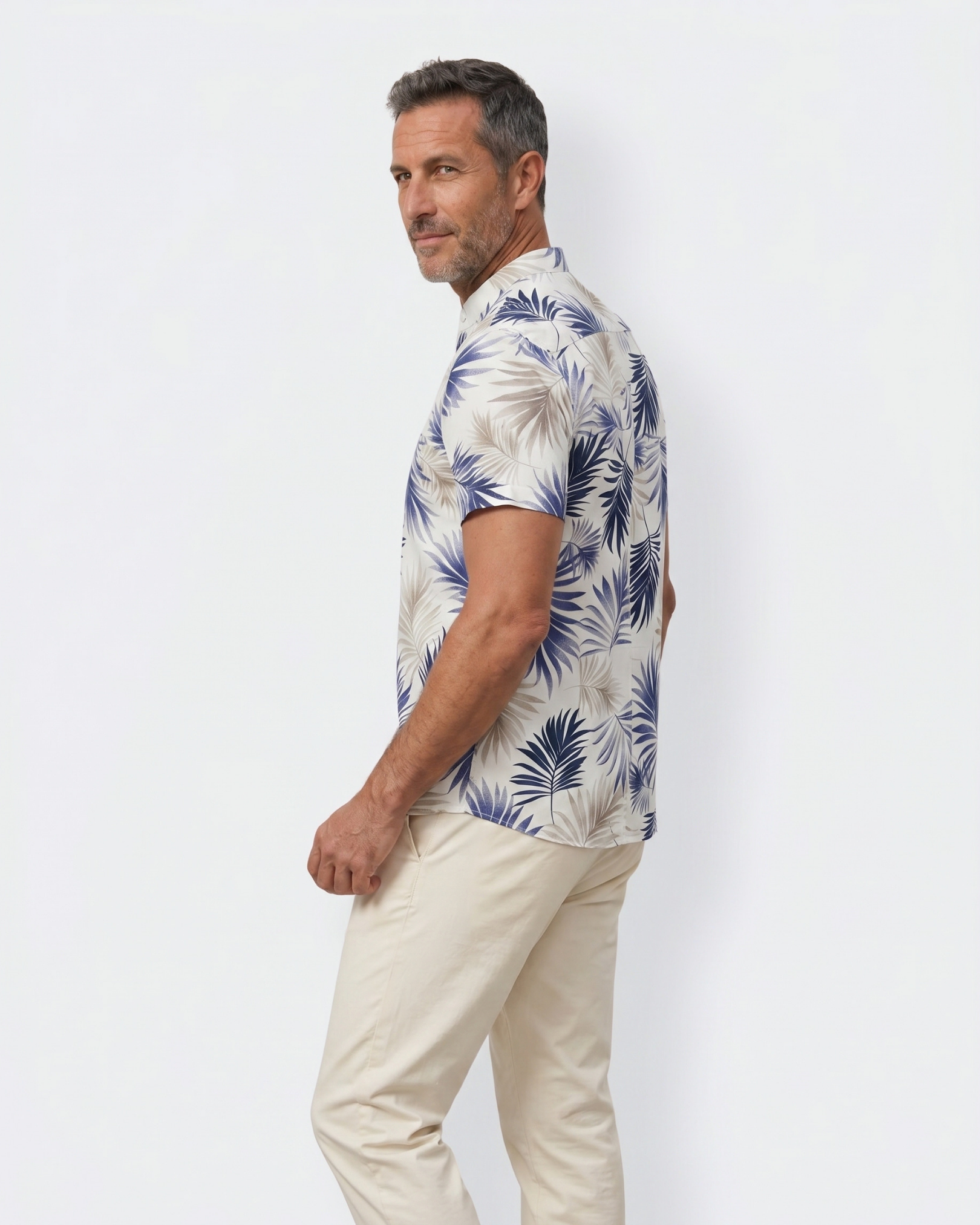 Palma Mao Shirt - Midnight Slate