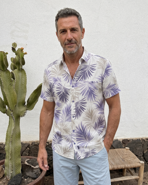 Palma Mao Shirt - Mediterranean Blue