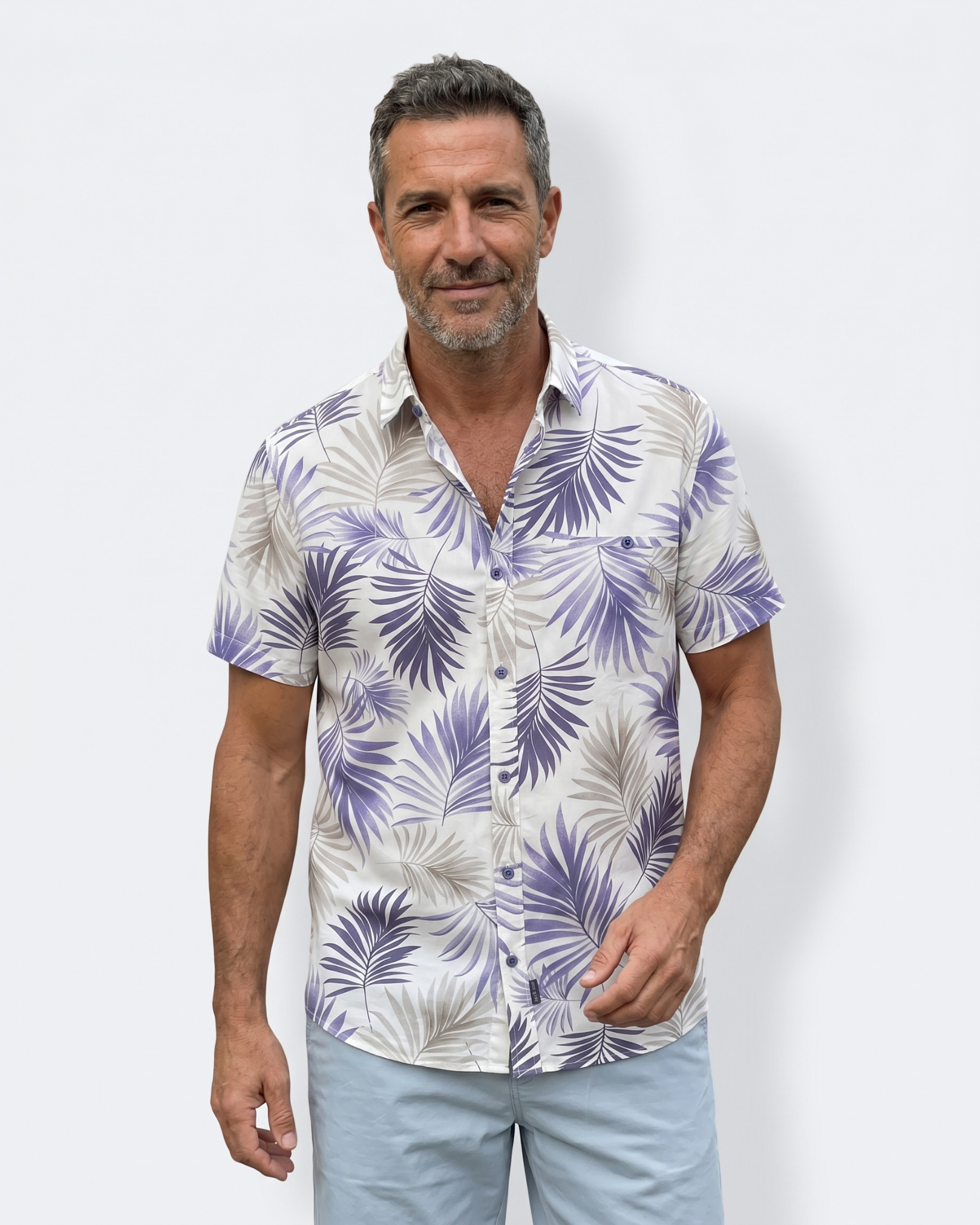 Palma Mao Shirt - Mediterranean Blue