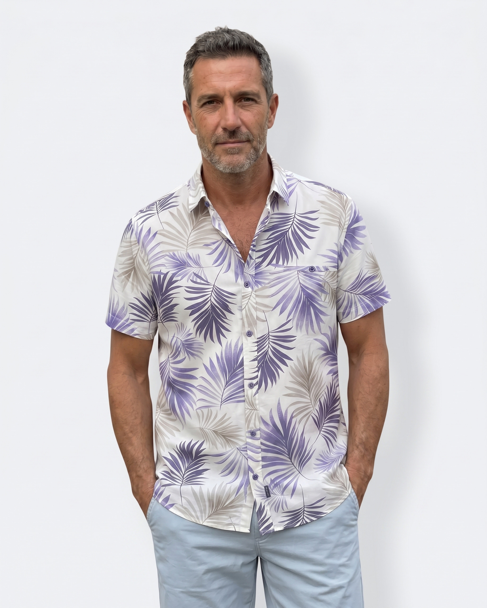 Palma Mao Shirt - Mediterranean Blue