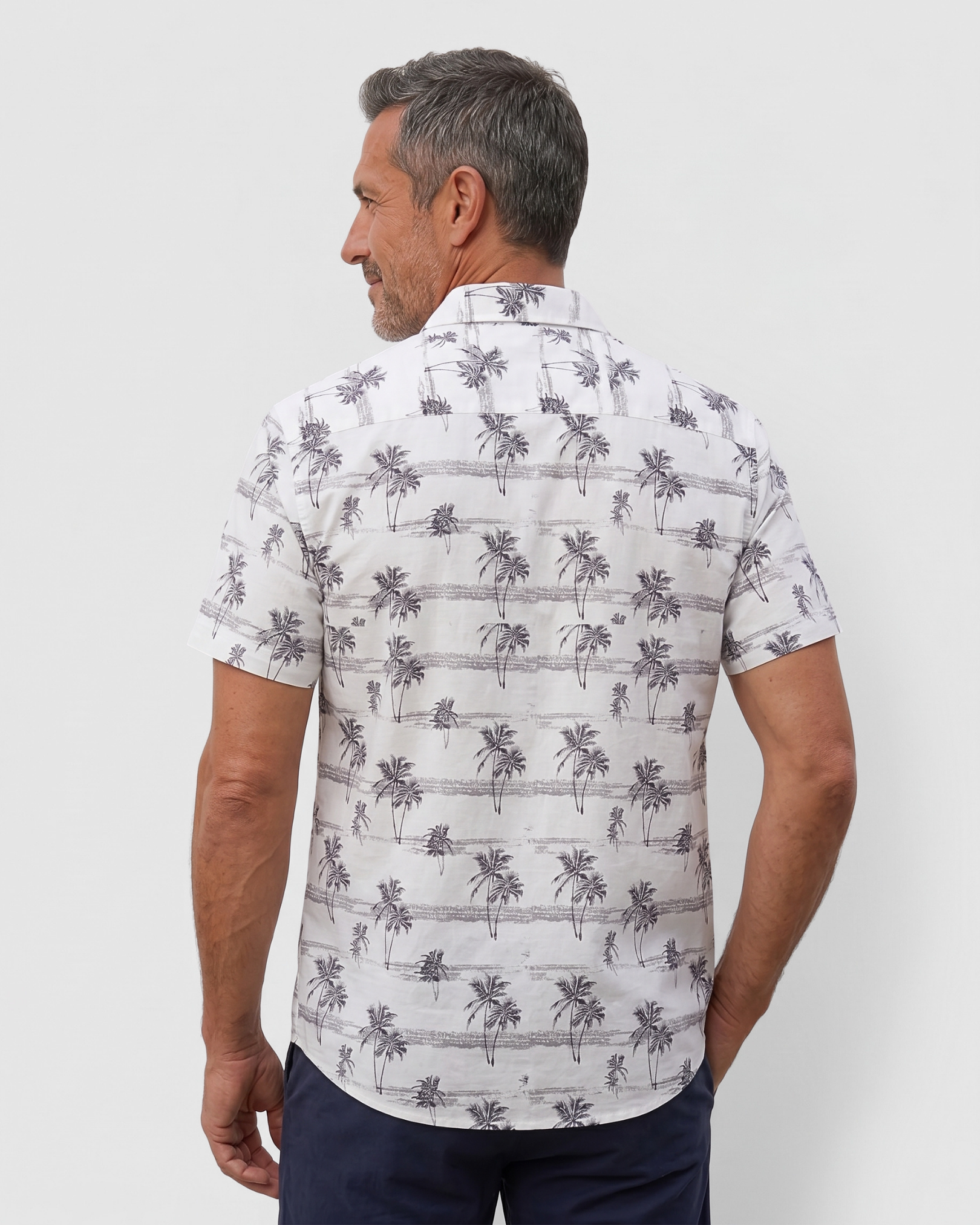 Sahara Palm Shirt - Obsidian Palm