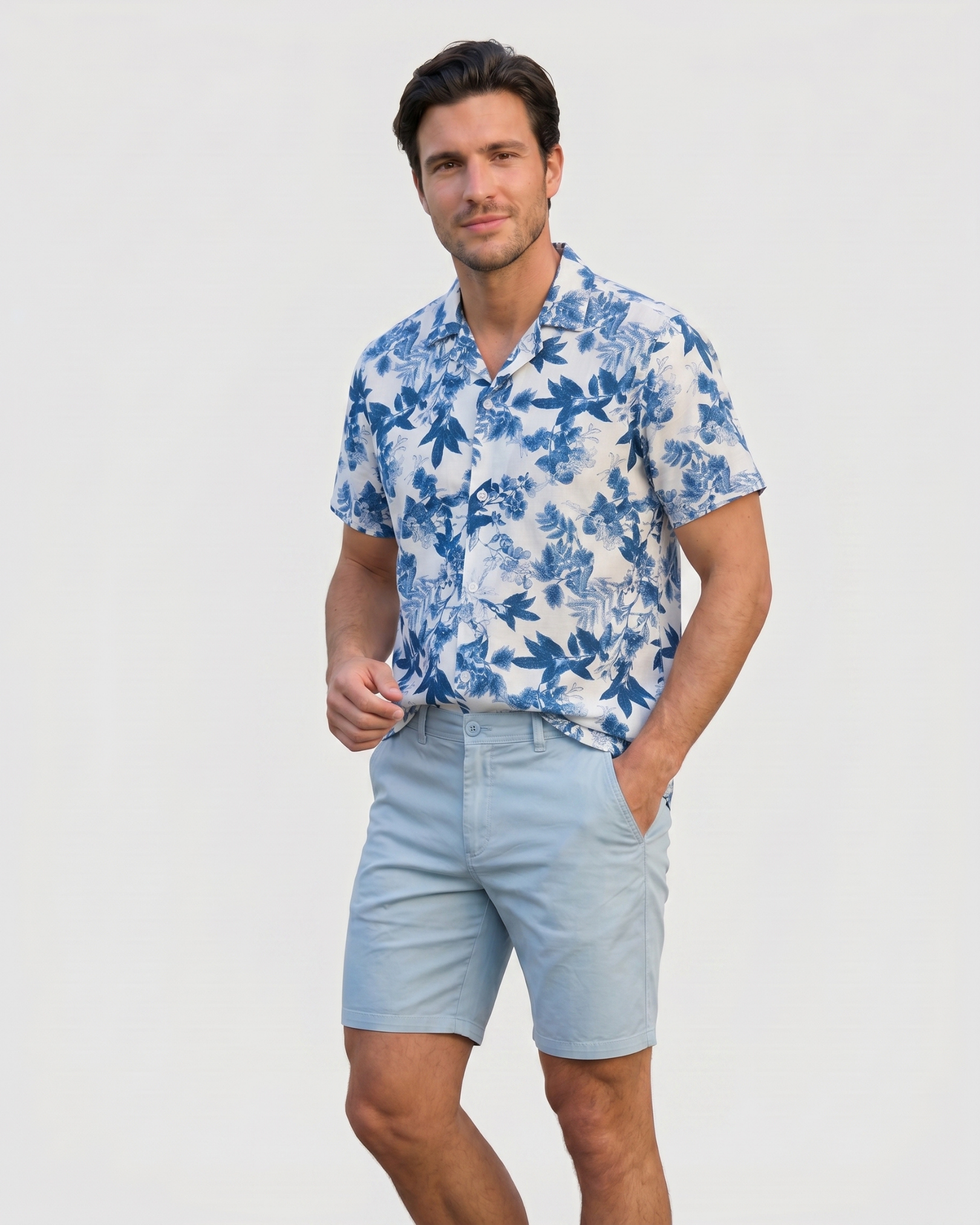 Tailored Bermuda - Coast Blue