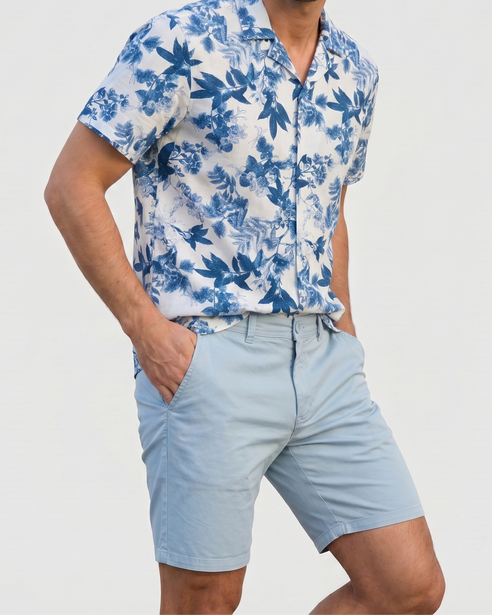 Tailored Bermuda - Coast Blue