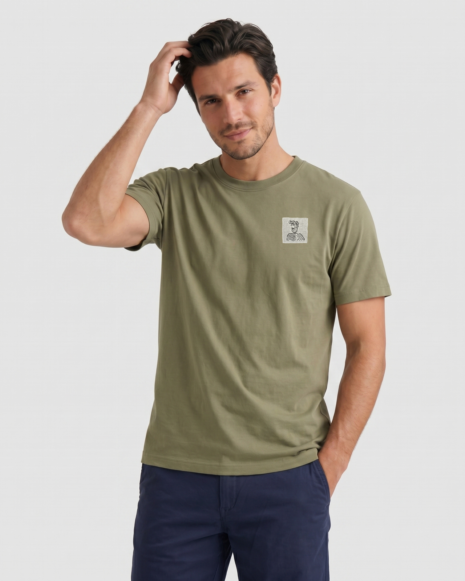 Heritage Modal Tee - Moss Green