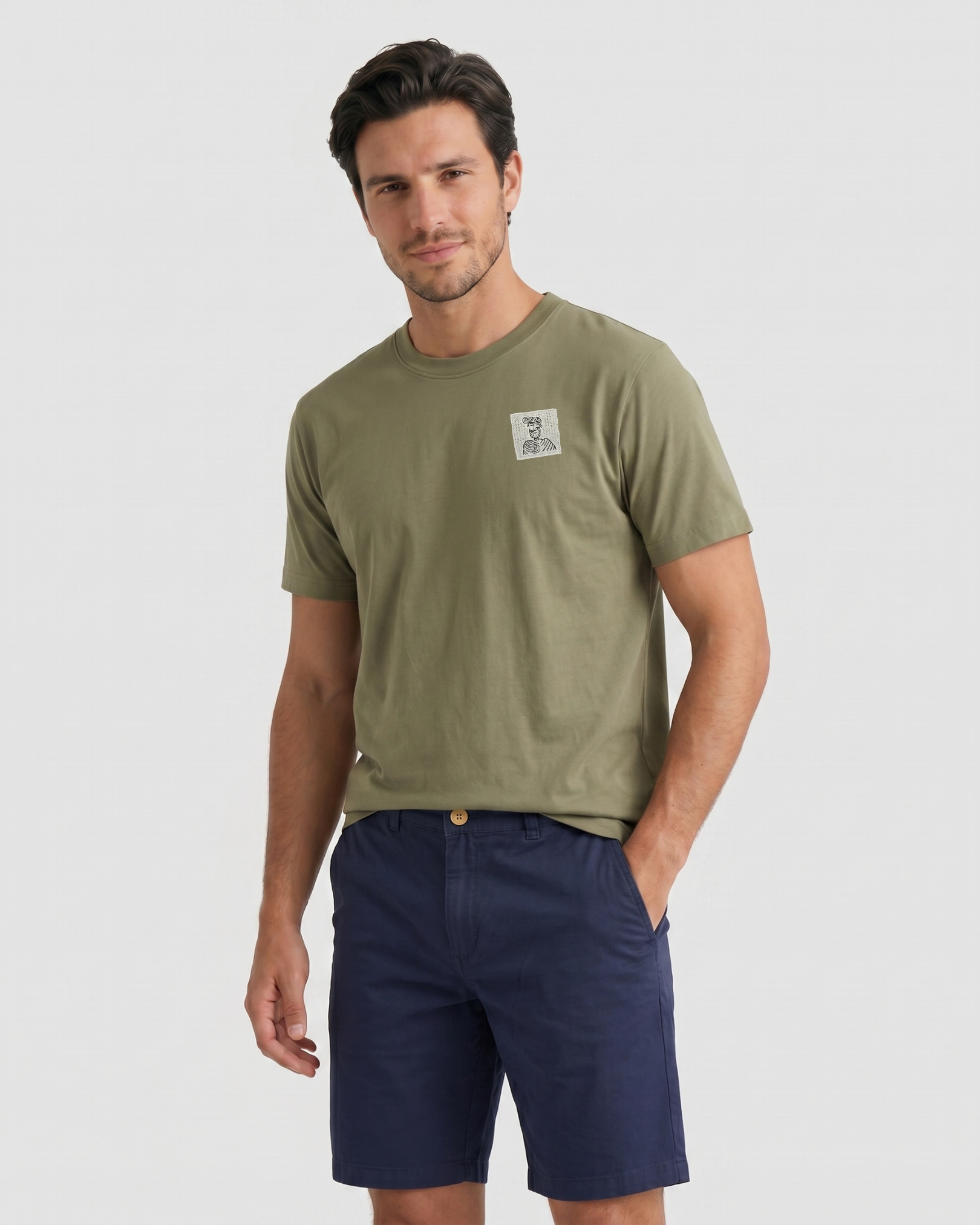 Heritage Modal Tee - Moss Green