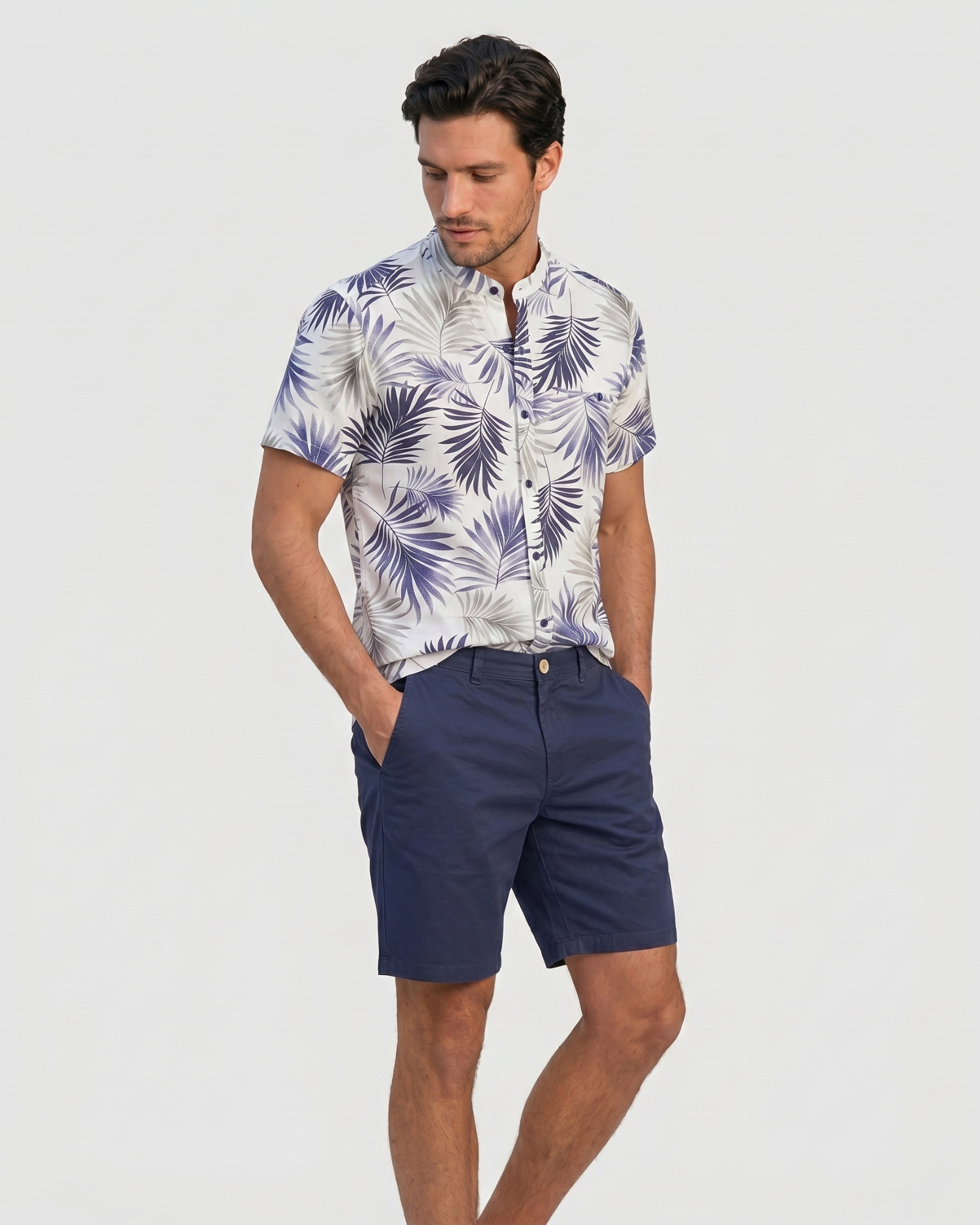 Tailored Bermuda - Deep Navy