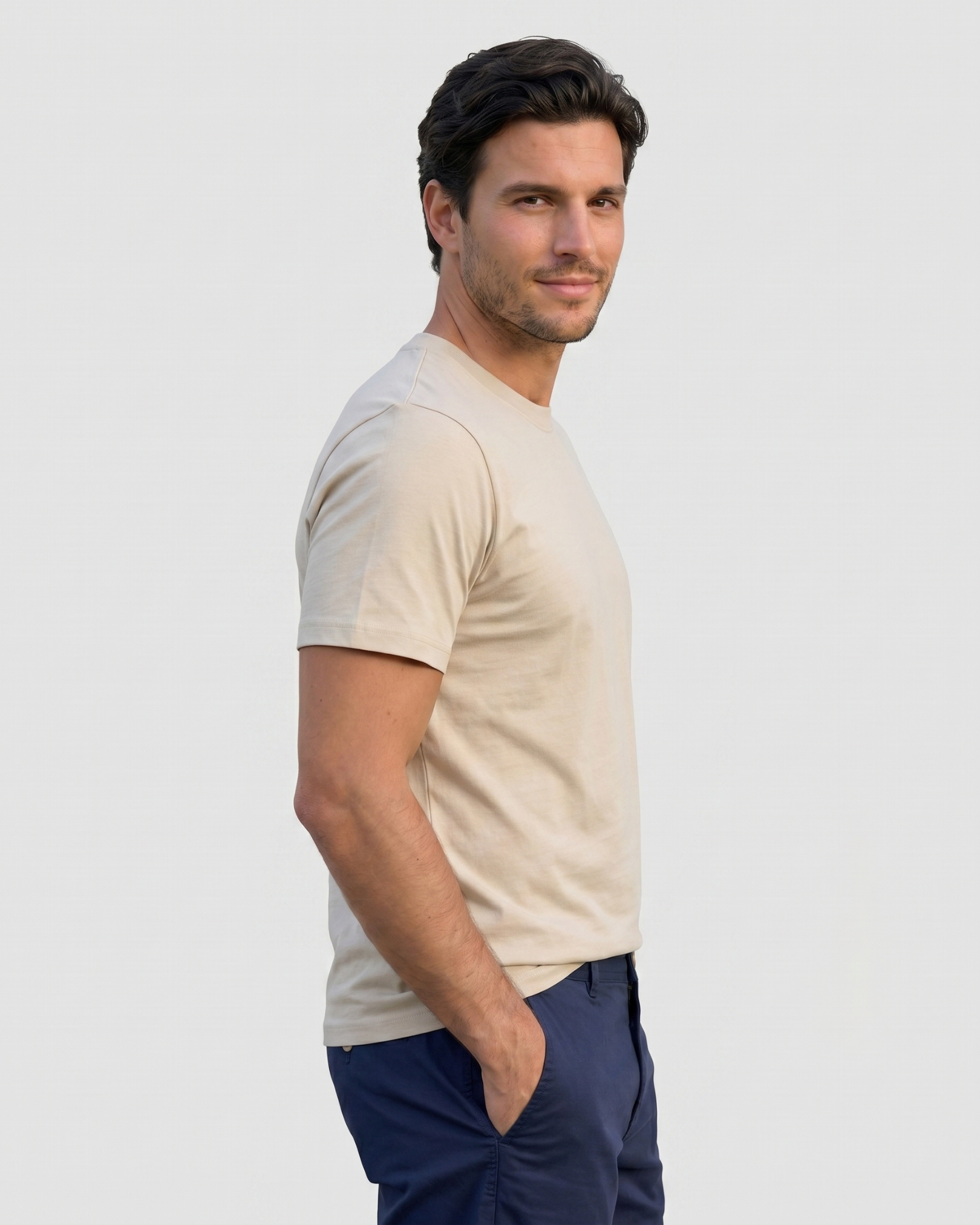 Heritage Modal Tee - Beige