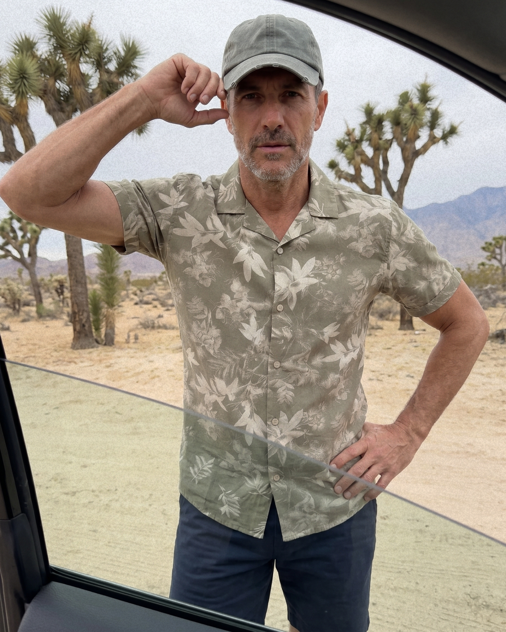 Azzurro Botanical Shirt - Ash Floral