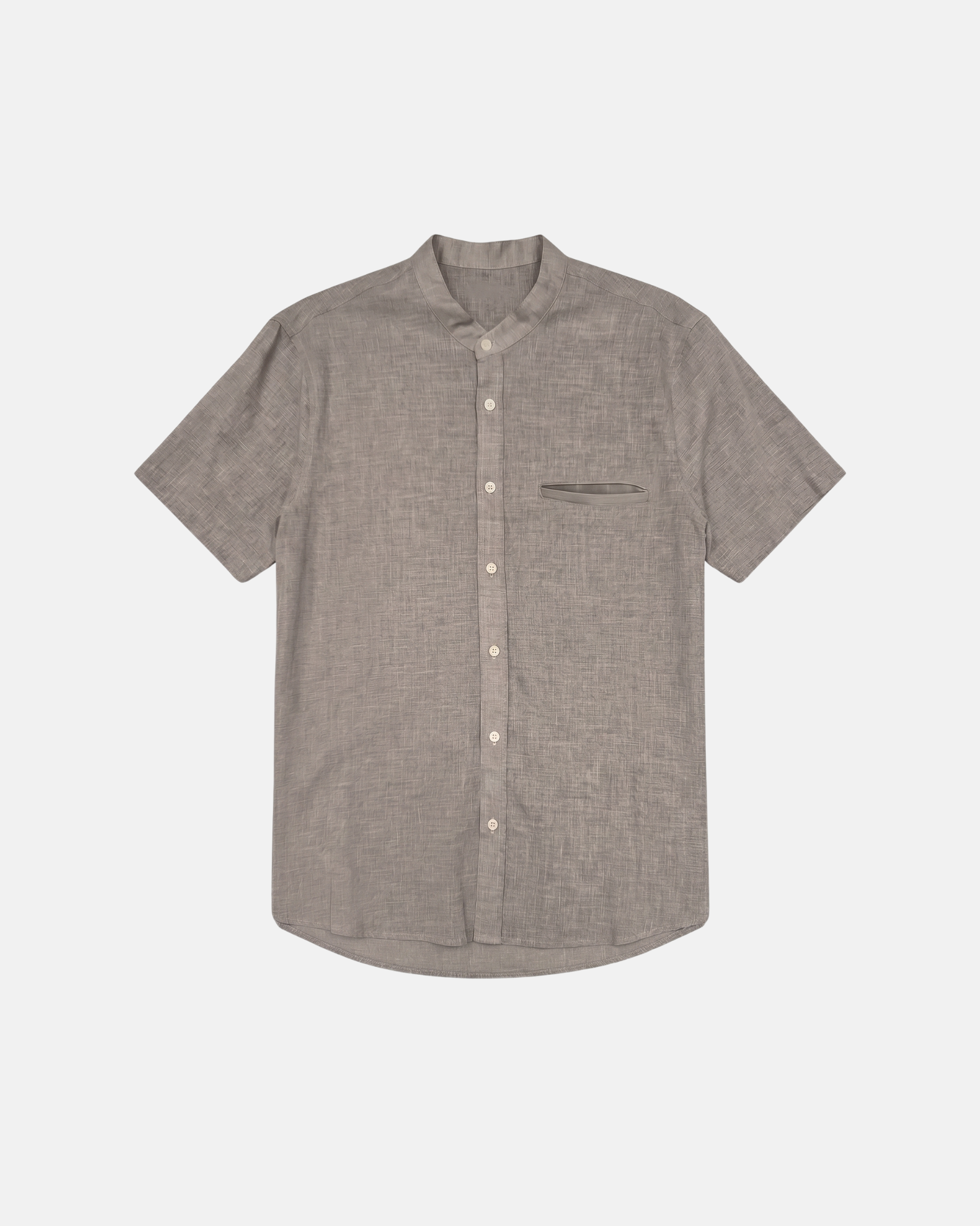 Lagos Mao Shirt - Stone Taupe