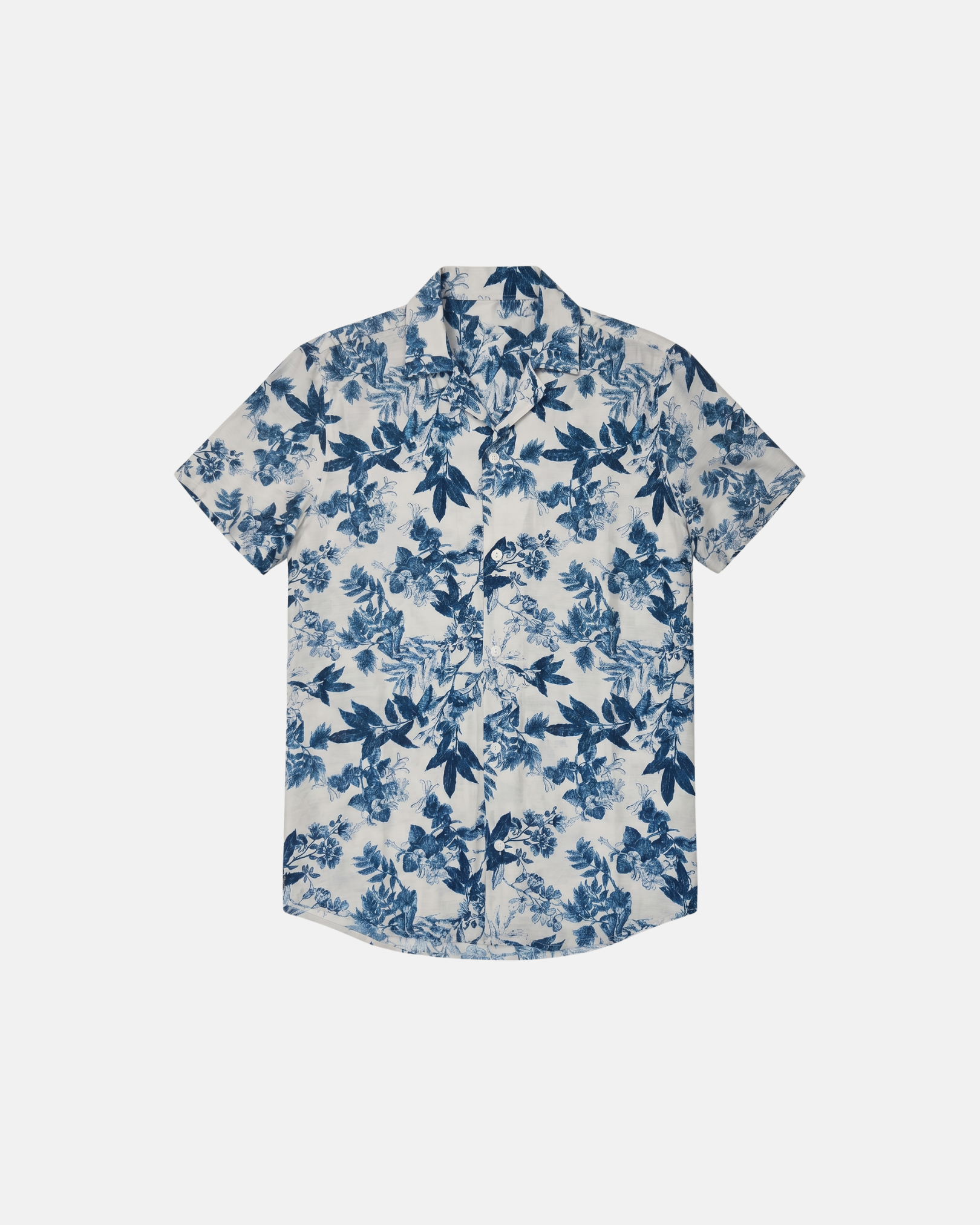 Azzurro Botanical Shirt - Azurro Blue